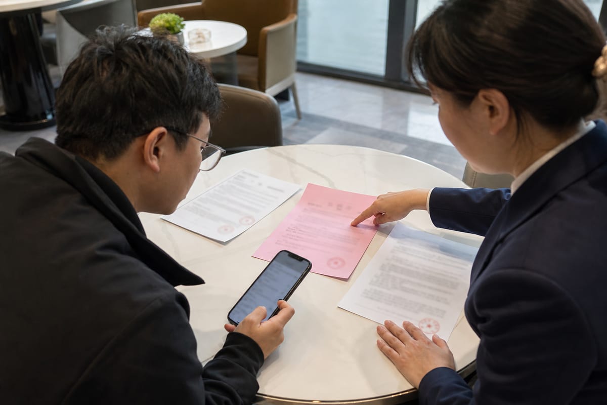 东平县购房人在售楼处对照合同和手机付款信息